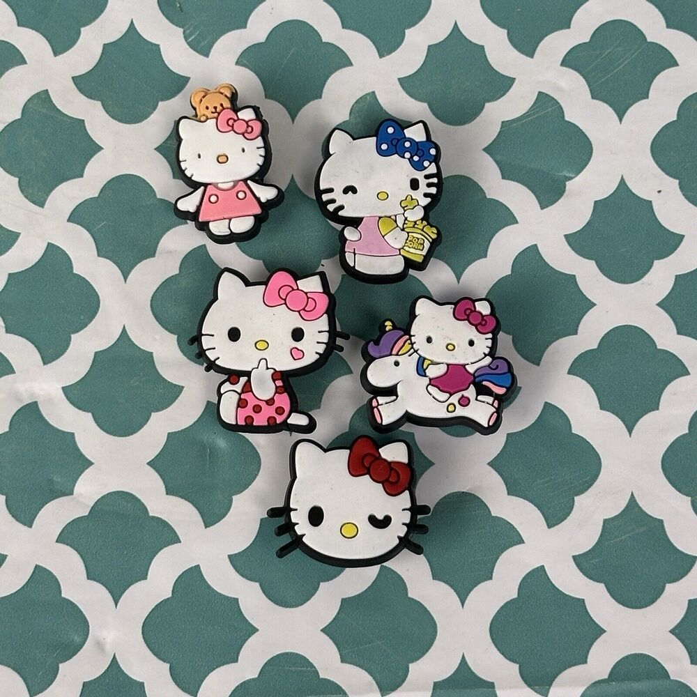 Hello Kitty Jibbitz Crocs Shoe Charms 5 Piece Lot‎